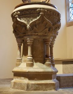 The font at St Mary's